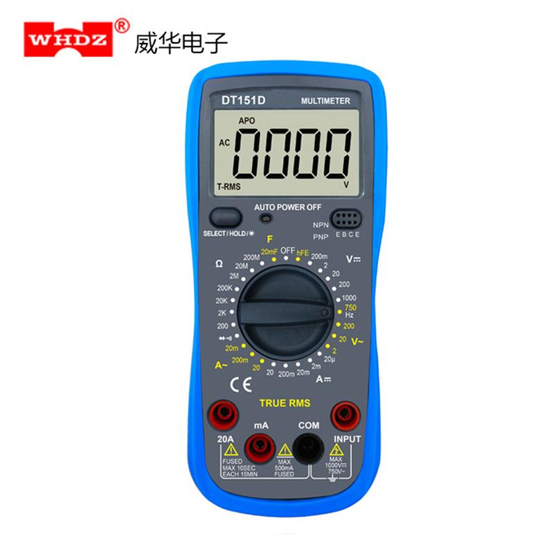 全档位防烧真有效值数字万用表 DT151D 显示测试频率 VC890D