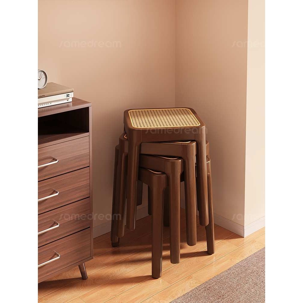 实木凳子家用可叠放备用餐桌凳结实耐用中古藤编板凳梳妆凳小mω,模玩/动漫/周边/娃圈三坑/桌游,模型制作工具/辅料耗材,淘宝优惠券,粉丝福利购,淘宝优惠卷