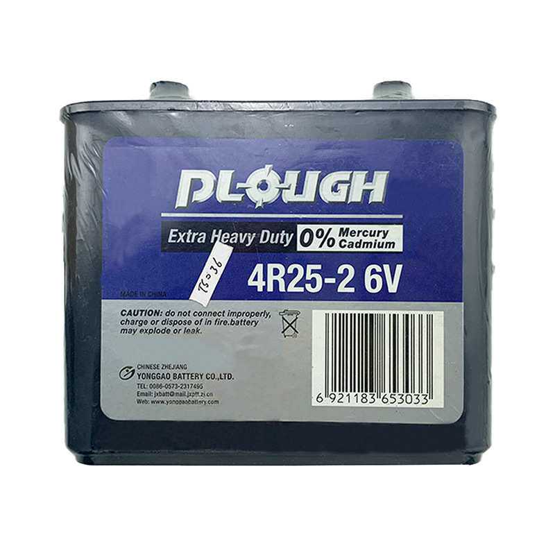 4R25-2 PLOUGH Extra Heavy Duty 手提灯路障灯电池 6V 锌碳电池