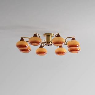 美式 复古卧室吸顶灯包豪斯奶油风中古风vintage餐厅书房客厅主灯
