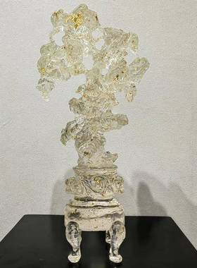 新中式太湖石雕塑摆件抽象假山禅意样板房客厅别墅售楼处软装饰品