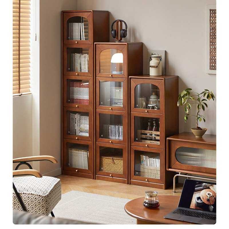 实木书柜带柜门夹缝收纳展示柜法式复古玻璃门翻门置物柜,模玩/动漫/周边/娃圈三坑/桌游,模型制作工具/辅料耗材,淘宝优惠券,粉丝福利购,淘宝优惠卷