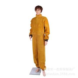 连体电焊服 防火星电焊工防护服焊接工作服厂家加工定制