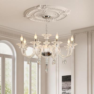 法式轻奢水晶灯客厅吊灯高级感卧室餐厅主灯复古欧式设计师款灯具