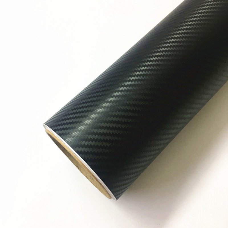3D碳纤车贴碳纤维贴纸汽车贴纸手机贴纸1.27x30M黑色足30米!