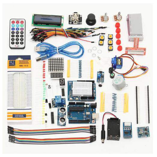 UNO R3 Starter Kits 1602 LCD Servo Ultrasonic Motor LEDRelay