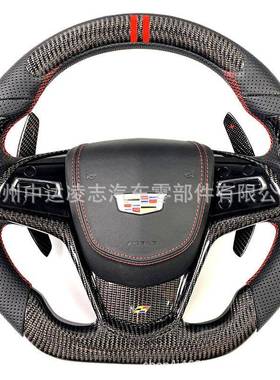 适用于凯迪拉克atslcts方向盘碳纤维改装换挡拨片2013-2019款
