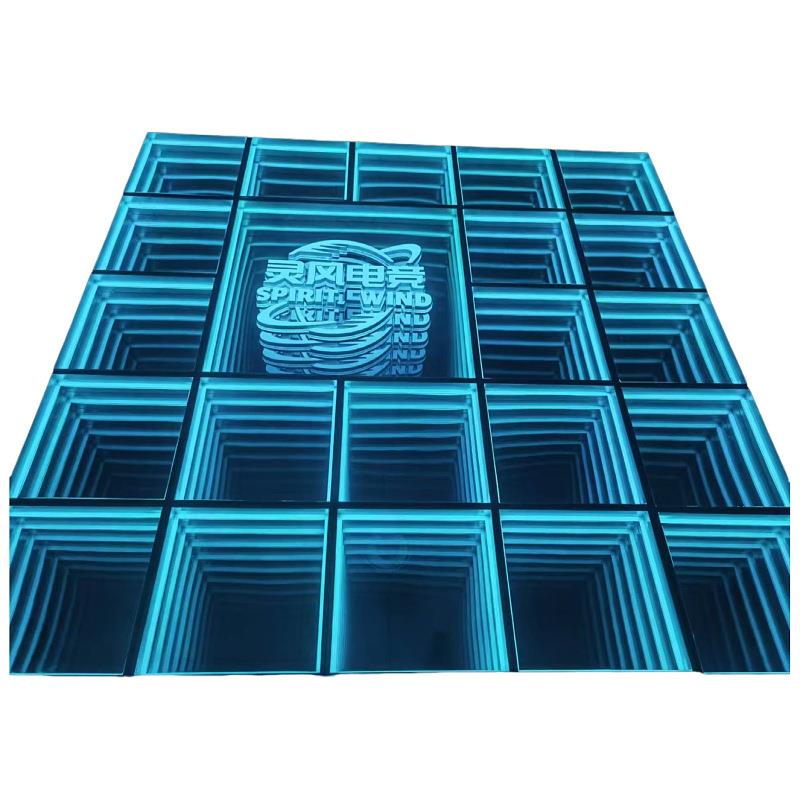 地砖灯 3D深渊舞台 发光地砖灯 深渊镜 霓虹灯