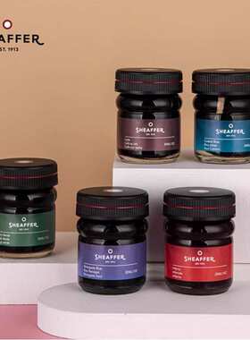 犀飞利复古果酱瓶9种颜彩色钢笔墨水Sheaffer 彩墨30ml学生工厂