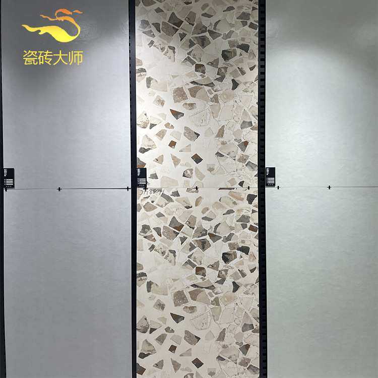 佛山瓷砖米黄色大颗粒客厅水磨石地砖750x1500仿古砖户外花园