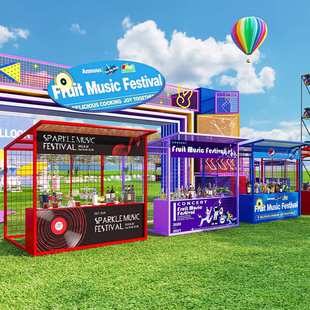 户外市集大型活动美食街摊位摆摊架夜市铁艺促销展示架公园地摊架