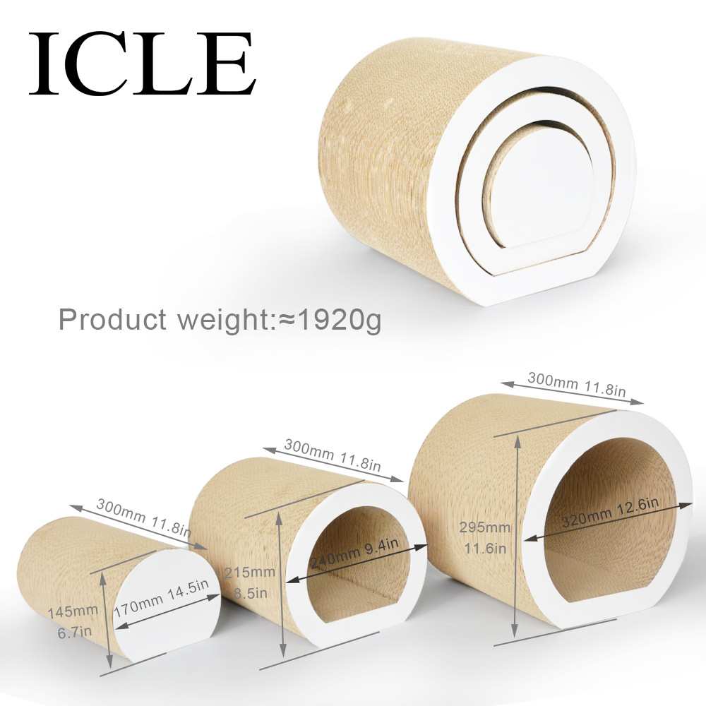 ICLE-1051--3合一隧道多功能多猫群猫使用瓦楞纸猫抓板