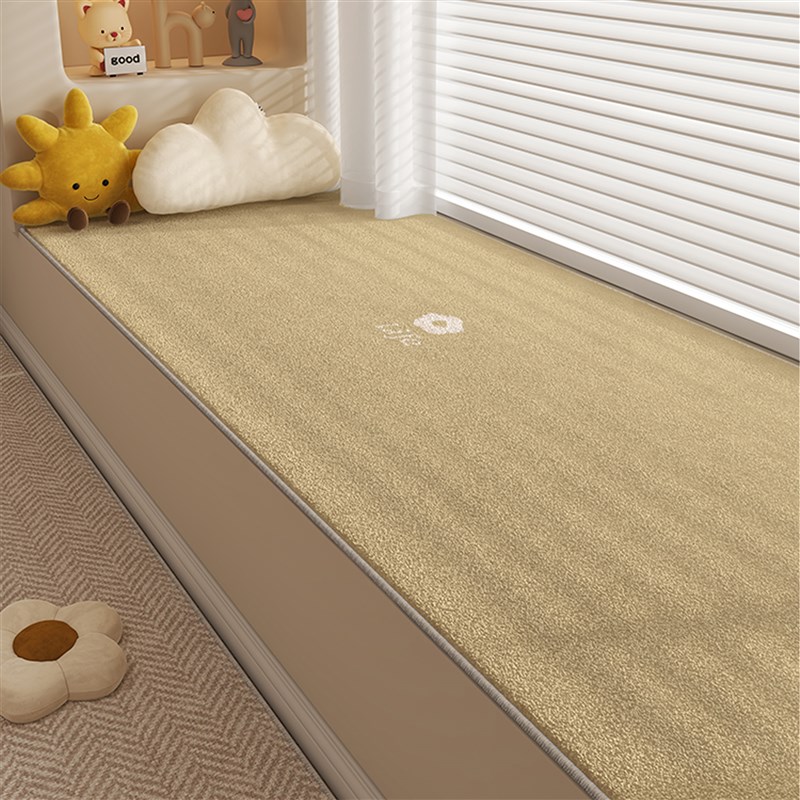 飘窗垫窗台垫子奶油风2025y新款阳台卧室床边垫四季通用坐垫可裁