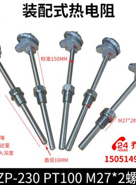 ZW装23PP10M2-T2*0螺纹式0   7热电阻 配