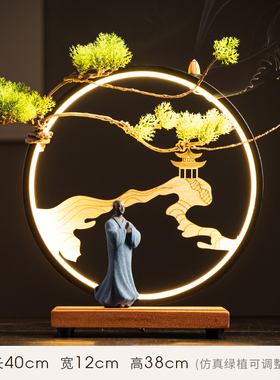 新中式紫砂小和尚摆件o禅意家居装饰品陶瓷小沙弥盆景假山鱼缸造