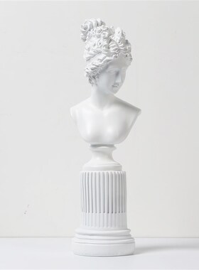 少女头像客厅咖啡厅摆饰品 欧式创意维纳斯O小号装饰艺术拍照摆件