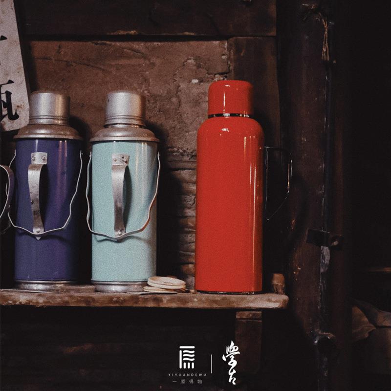 学古|传家壶 中式复古焖茶壶热水壶316不锈钢热水瓶家用保温 1.6L