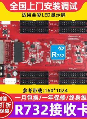 灰度科技HD-R732小间距全彩大屏幕LED显示屏接收卡电子屏控制卡
