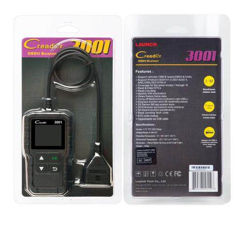 元征Launch Creader 3001 OBDII / EOBD Code Scanner故障码扫描