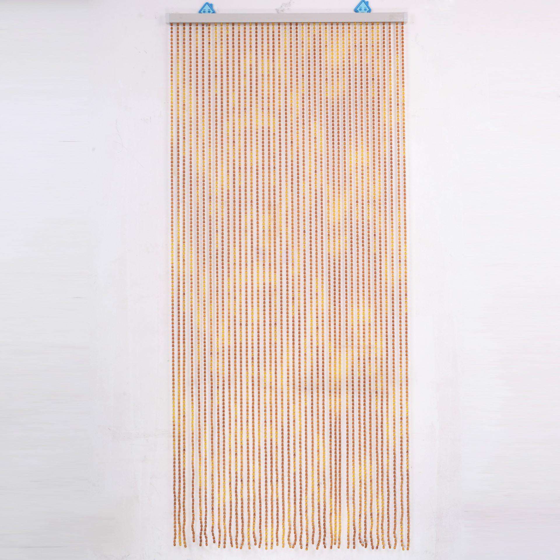 水晶珠帘成品隔断帘 水晶帘子客厅卫生间挂帘 古铜色