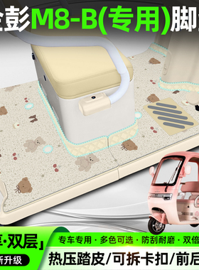 适用金彭M8-B电动三轮车脚垫Pro脚踏垫JP800DZK-18B专用装饰配件