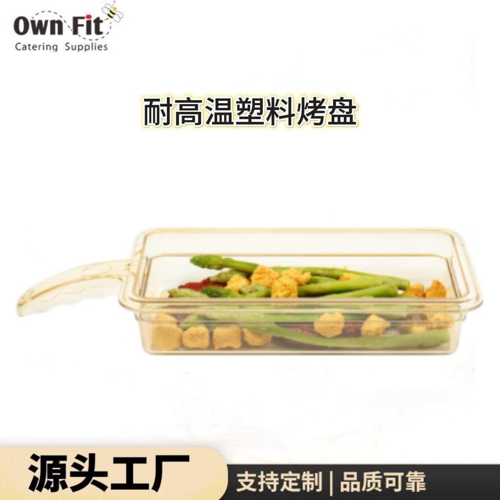 爆款耐高温塑料烤盘蒸鱼盘子带盖焗饭盘家用菜盘微波炉加热餐具