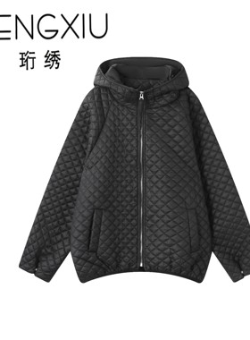 【小糯米专享】珩绣极简风菱格奶酪小泡芙百搭棉服外套Y-T25857