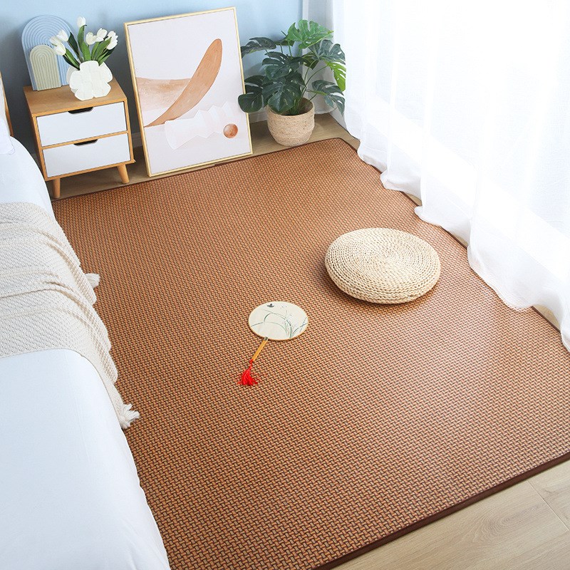 凉席地垫睡觉打地铺家用榻榻米床垫夏季冰S藤软垫子海绵垫