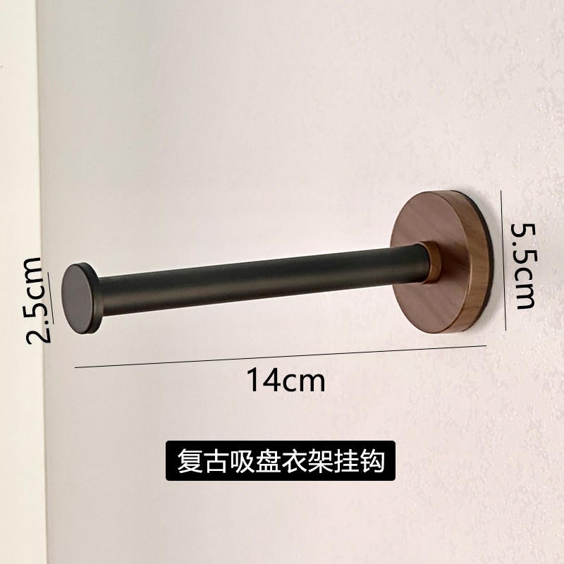 吸盘衣架收纳神h器家用免打孔阳台墙上多功能无痕挂衣架子收纳架Y