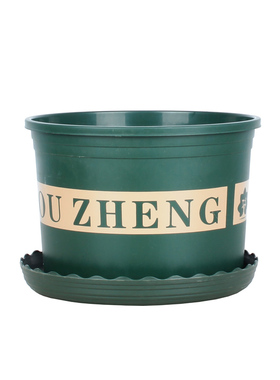 塑料加仑盆绿萝月季厂家直销花卉绿植厚园艺简约矮胖托盘桌面花盆