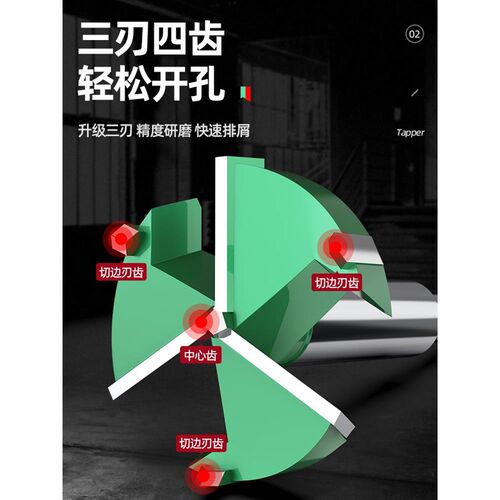 德国精工三刃木工专用开孔器钻头35木门木板铰链装锁扩孔钻孔神器
