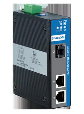 3onedata IMC102GT-1GS 三旺 1路千兆光口转2路千兆自适应电口