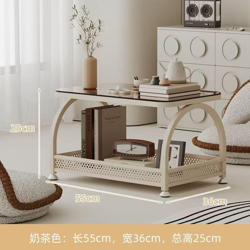 飘窗小桌子炕几榻榻米奶油风茶桌卧室网红窗台小茶几床上学习矮桌