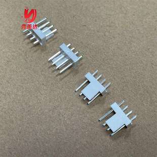 2510 3+1P错位针座 2510-4p防呆风扇弯针座 MX2.54 4P半靠背 直针