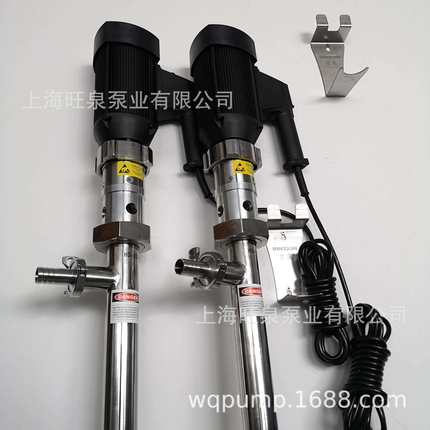旺泉HD-ENC2-V+SS316L-1000HV250-VT聚氨酯输送泵、高粘度插桶泵