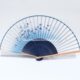牛 素渐变日式 雅扇子 牵 淑女蓝色工艺桔梗和风折扇 朝颜