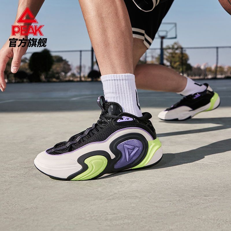 匹克袭卷态极科技实战中底篮球鞋男士外场耐磨学生低帮运动鞋缓震