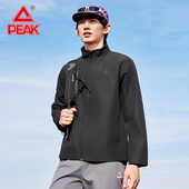 匹克三防科技运动风衣男新款 户外翻领防风防水运动夹克休闲外套男