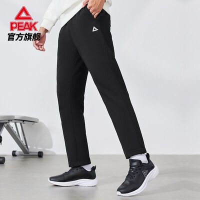 匹克综训系列丨运动裤男士新款针织抓毛保暖休闲长裤子DF334011