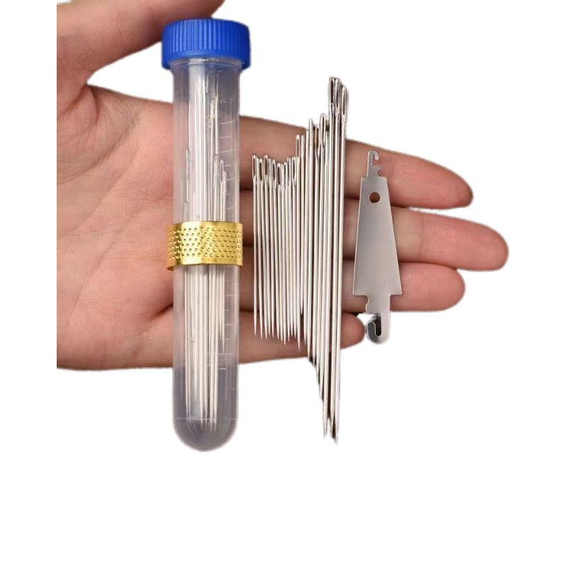 冲量家用大眼钢针尖头老人缝被子手工绣花针实用缝衣工具套装