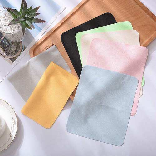 麂皮绒超细纤维眼镜布手机屏相机镜头清洁多用途高质实用镜布