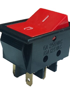 按钮翘板开关电源4脚32*22砂轮机开关220V台式家用小型6A-10A罗山