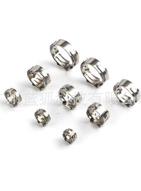 170pcs盒装不锈钢单耳无极喉箍组合+蓝色手柄球笼卡箍钳跨境厂家