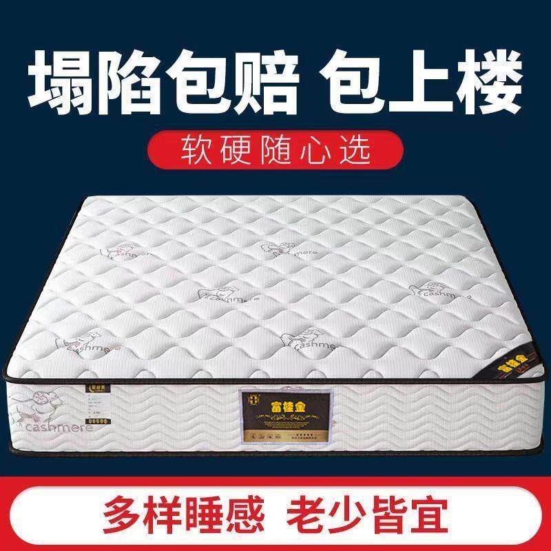 弹簧床垫软硬两用床垫出租房宿舍家用双人经济椰棕弹簧床垫
