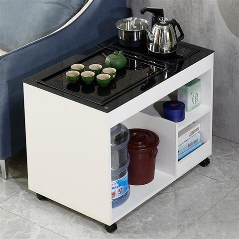 烧水壶桌煮茶柜一体茶桌移动式茶台家用边柜小柜子茶边桌柜茶几桌