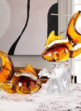 轻奢琉璃工艺品i酒柜摆件家居饰品电视柜高档现代客厅玄关办公室