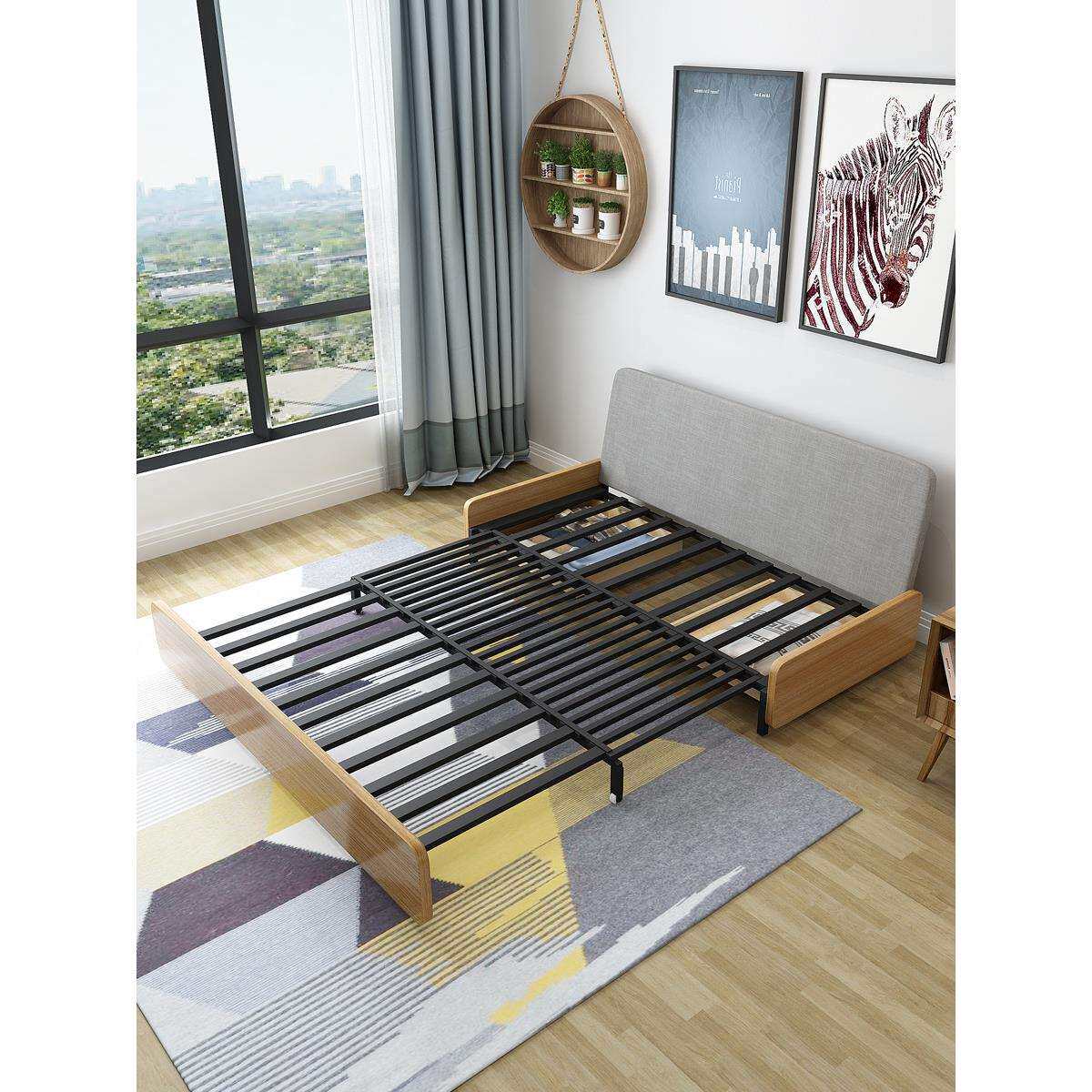 沙发床两用可折叠伸缩拆洗小户型多功能带储物1.2米1.5单双人坐卧