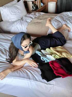 DIGM基础款带胸垫三角吊带背心 2025春夏高弹力打底背心女A60435