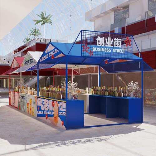 景区摆摊架集市摊位架美食街广场促销架商业街展示架夜市地摊货架