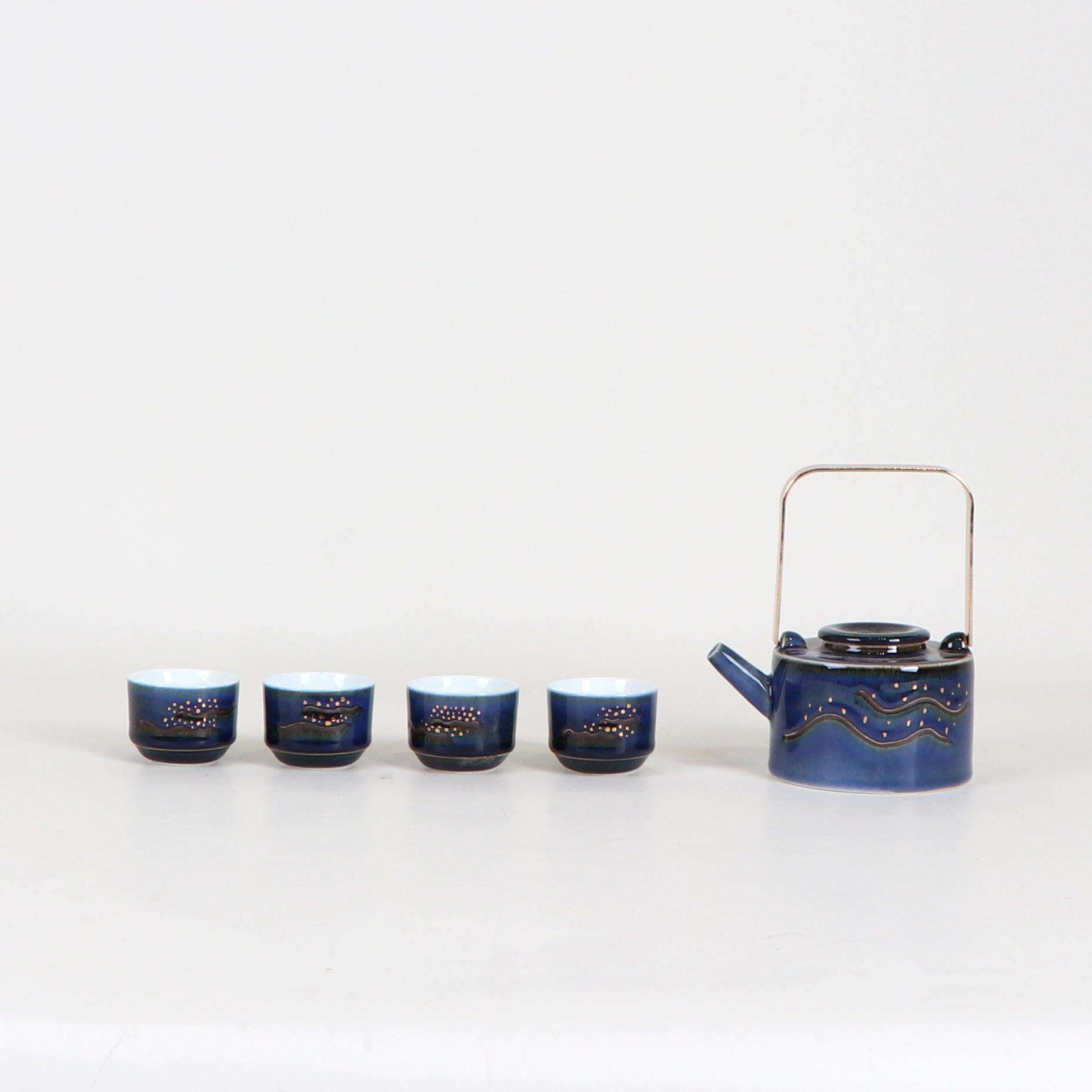 新中式日式陶瓷茶具套装禅意茶壶茶盏托盘样板房客厅软装饰品摆件